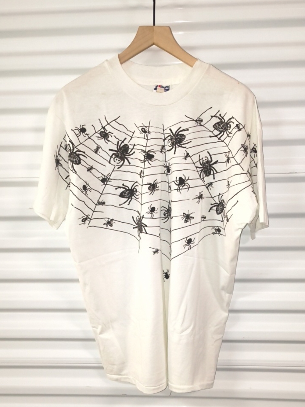 Vtg 80's~90's Spyder Halloween Double Side Printed  Crewneck T-shirt XL